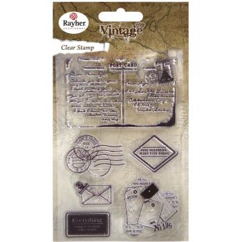 Stempelset "Vintage Post" Clear Stamps