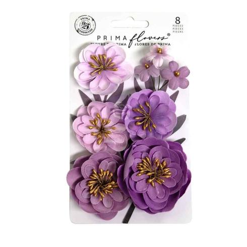 Prima Marketing - Papier Blumen "Enchanted Violet" Flowers Bewitched