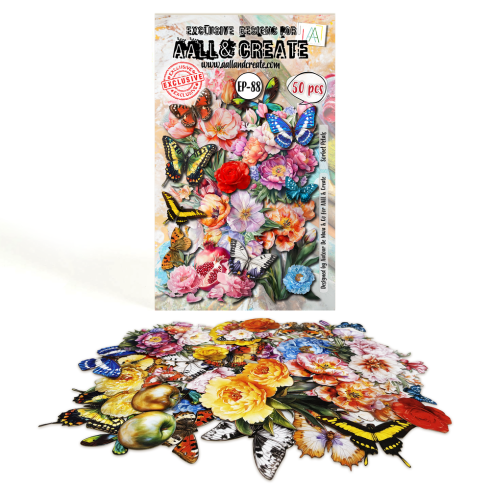 AALL and Create - Stanzteile "Sorbet Petals" Ephemera Die-Cuts