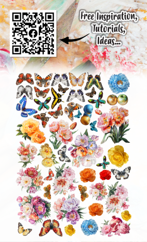 AALL and Create - Stanzteile "Sorbet Petals" Ephemera Die-Cuts