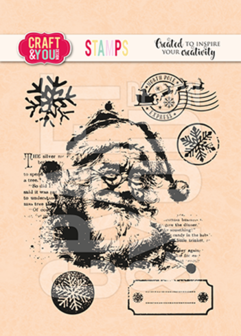 Craft & You Design - Stempelset "Santa Claus" Clear Stamps