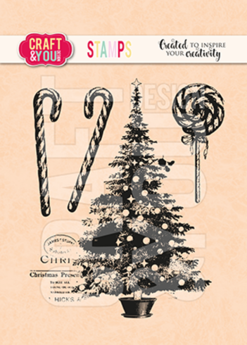 Craft & You Design - Stempelset "Christmas Tree" Clear Stamps