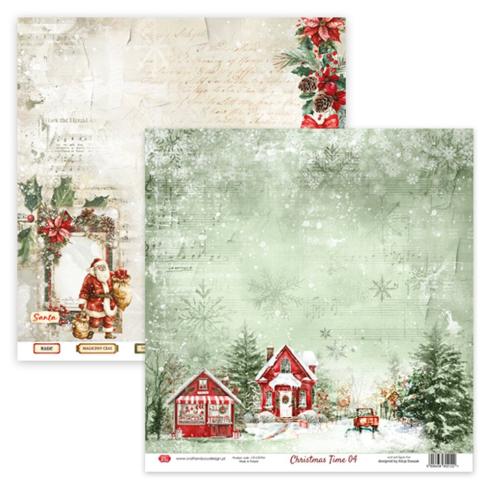Craft & You Design - Designpapier "Christmas Time" Paper Pad 12x12 Inch - 12 Bogen