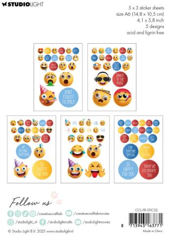 Creative Craft Lab - Aufkleber "Smile Please" Friendz Stickers