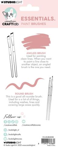 Creative Craft Lab - Pinsel "Paint Brushes ( #2,#4,10#,#12 )" 4 Stk.