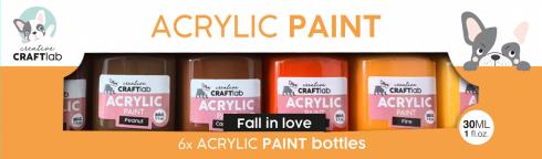 Creative Craft Lab - Acrylfarbe "Fall In Love" Acrylic Paint 6x30ml