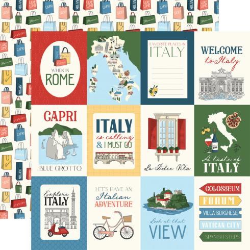 Carta Bella - Designpapier "Italy" Collection Kit 12x12 Inch - 12 Bogen  