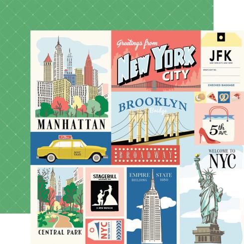 Carta Bella - Designpapier "New York City" Collection Kit 12x12 Inch - 12 Bogen  