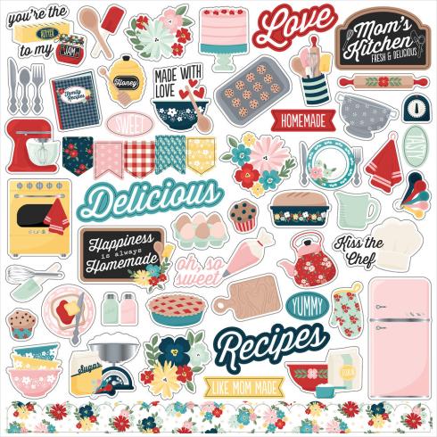 Echo Park - Aufkleber "Mom's Kitchen" Element Sticker 12"