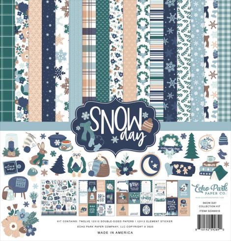 Echo Park - Designpapier "Snow Day" Collection Kit 12x12 Inch - 12 Bogen