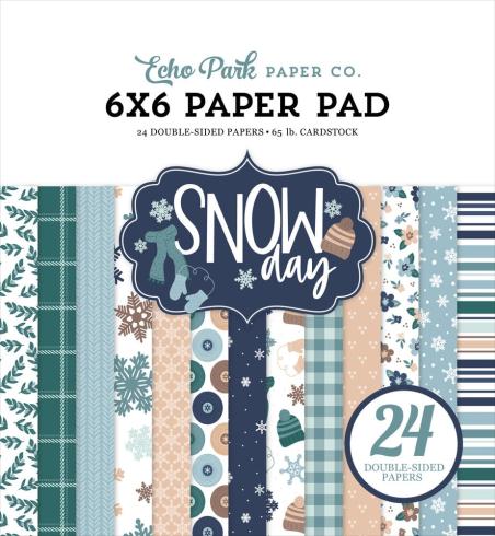 Echo Park - Designpapier "Snow Day" Paper Pack 6x6 Inch - 24 Bogen