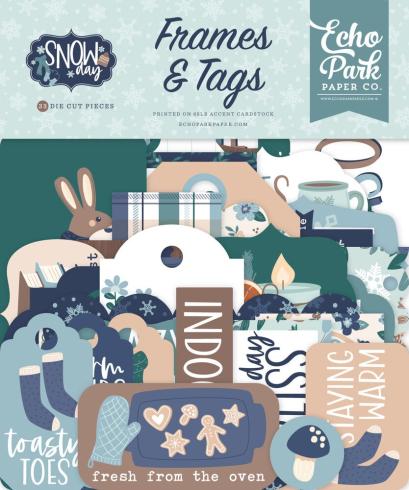 Echo Park - Stanzteile & Anhänger "Snow Day" Frames & Tags 