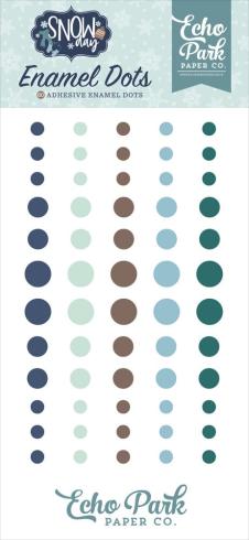 Echo Park - Enamel Dots "Snow Day " 60 Stück
