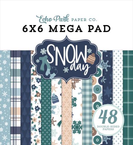 Echo Park - Designpapier "Snow Day" Cardmakers Mega Pad 6x6 Inch - 48 Bogen