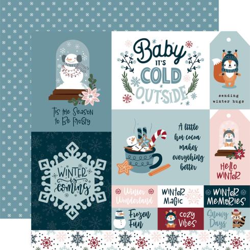 Echo Park - Designpapier "Winter Fun" Collection Kit 12x12 Inch - 12 Bogen