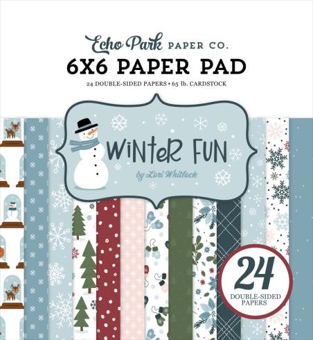 Echo Park - Designpapier "Winter Fun" Paper Pack 6x6 Inch - 24 Bogen