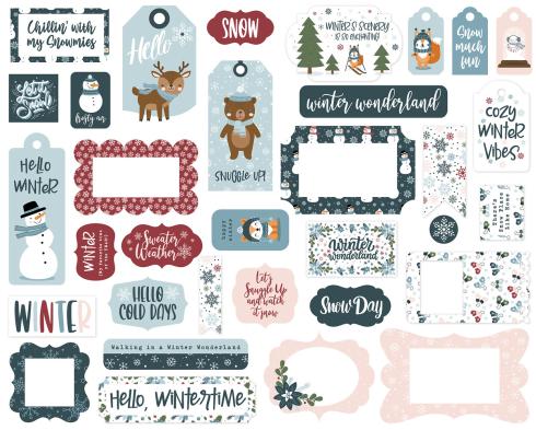 Echo Park - Stanzteile & Anhänger "Winter Fun" Frames & Tags 