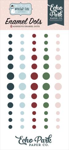 Echo Park - Enamel Dots "Winter Fun " 60 Stück