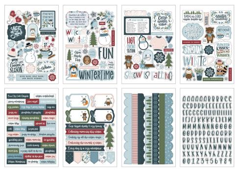 Echo Park - Aufkleber "Winter Fun" Sticker 