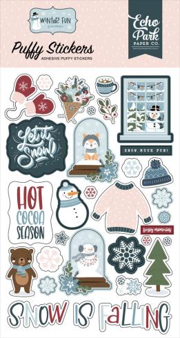 Echo Park - Aufkleber "Winter Fun" Stickers