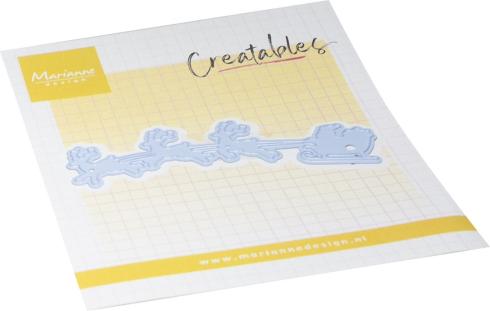 Marianne Design - Präge- und Stanzschablone "Santa & Sleigh" Creatables Dies