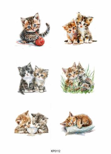 Reprint - Stanzteile "Animals" Cutouts A4 - 8 Bogen