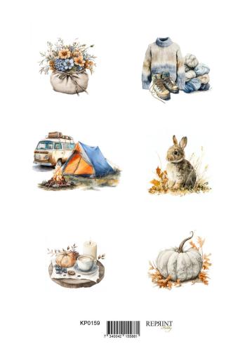 Reprint - Stanzteile "Birthday" Cutouts A4 - 8 Bogen