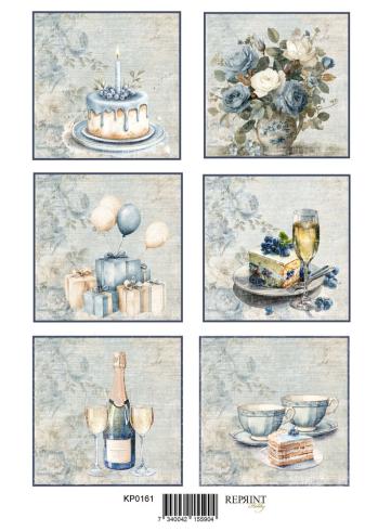 Reprint - Stanzteile "Birthday" Cutouts A4 - 8 Bogen