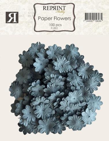 Reprint - Papier Blumen "Blue" Paper Flowers