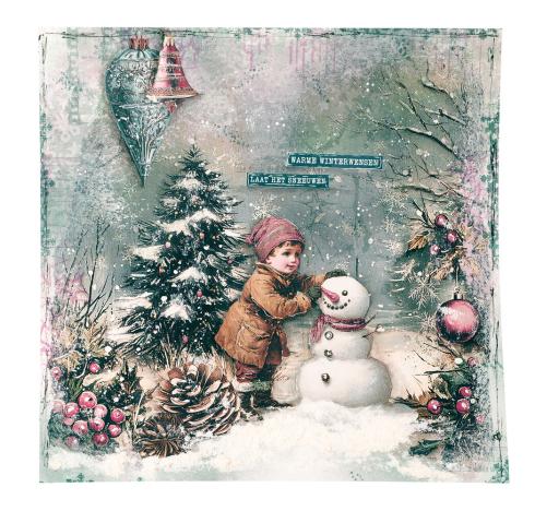 Studio Light - Designpapier "Christmas Blush" Collage Paper Pad 8x8 Inch - 36 Bogen
