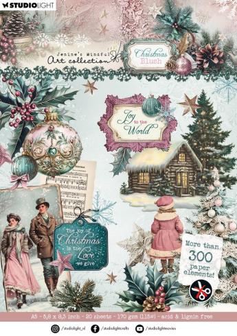 Studio Light - Stanzpapierbblock "Christmas Blush" Die Cut Paper Pad A5 - 20 Bogen