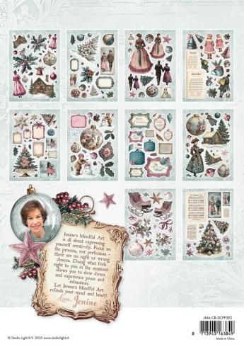 Studio Light - Stanzpapierbblock "Christmas Blush" Die Cut Paper Pad A5 - 20 Bogen