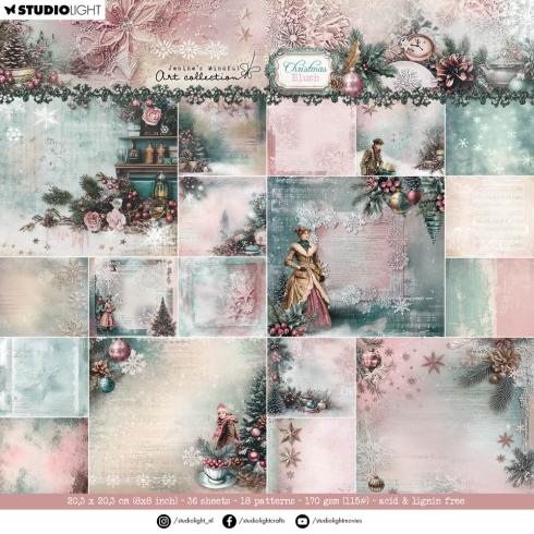 Studio Light - Designpapier "Chrsitmas Blush" Designer Paper Pack 8x8 Inch - 36 Bogen