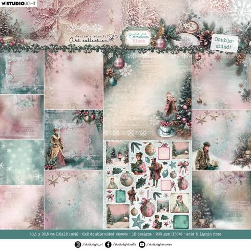 Studio Light - Designpapier "Christmas Blush" Designer Paper Pack 12x12 Inch - 12 Bogen
