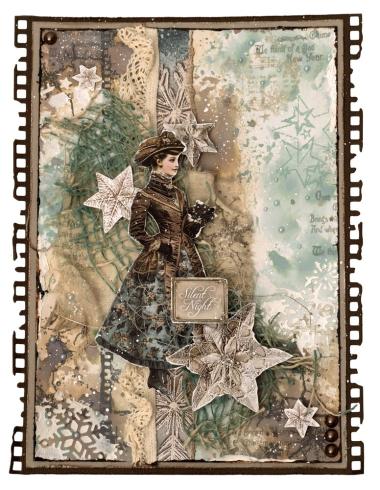 Studio Light - Schablone "Snowflake Pattern" Stencil  