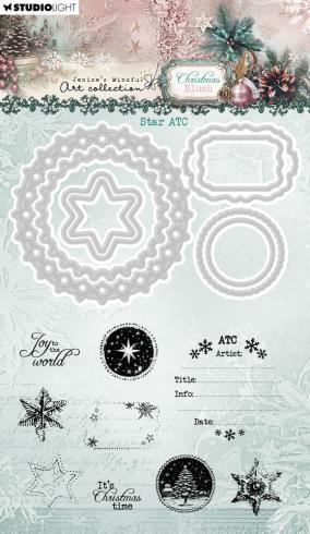 Studio Light - Stempel & Stanzschablone "Star ATC" Stamp & Dies