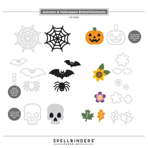 Spellbinders - Stanzschablone "Autumn & Halloween Embellishments" Dies