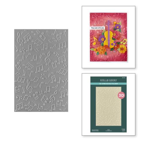 Spellbinders - Prägefolder "Musical Notes" Embossingfolder