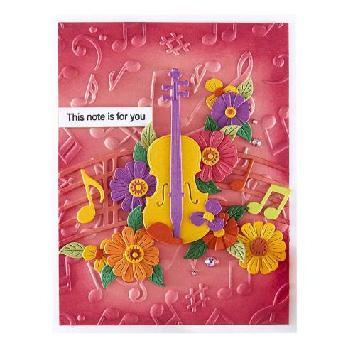 Spellbinders - Prägefolder "Musical Notes" Embossingfolder