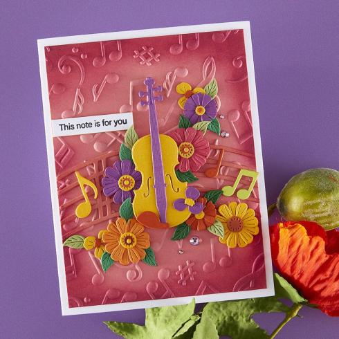Spellbinders - Prägefolder "Musical Notes" Embossingfolder