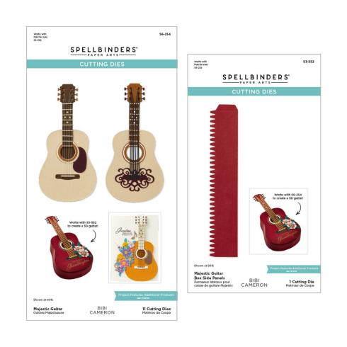 Spellbinders - Stanzschablone "Majestic Guitar Box Creator Bundle" Dies