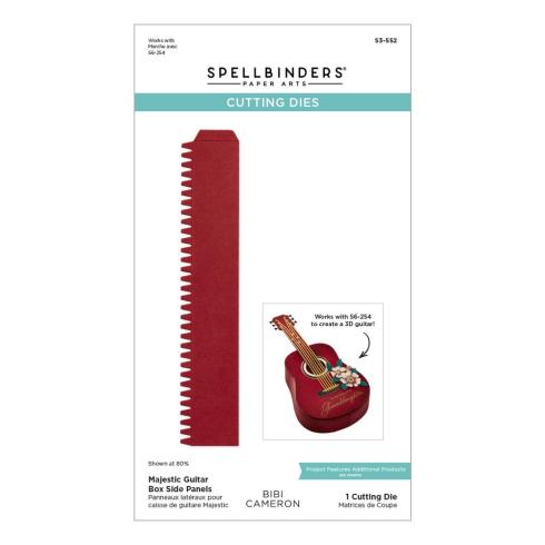 Spellbinders - Stanzschablone "Majestic Guitar Box Side Panels" Dies