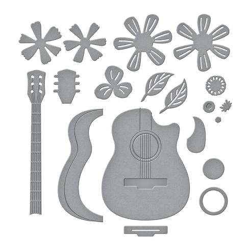 Spellbinders - Stanzschablone "Mini Guitar" Dies