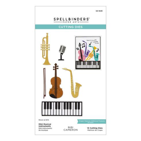 Spellbinders - Stanzschablone "Mini Musical Instruments" Dies