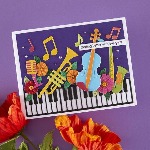 Spellbinders - Stanzschablone "Mini Musical Instruments" Dies