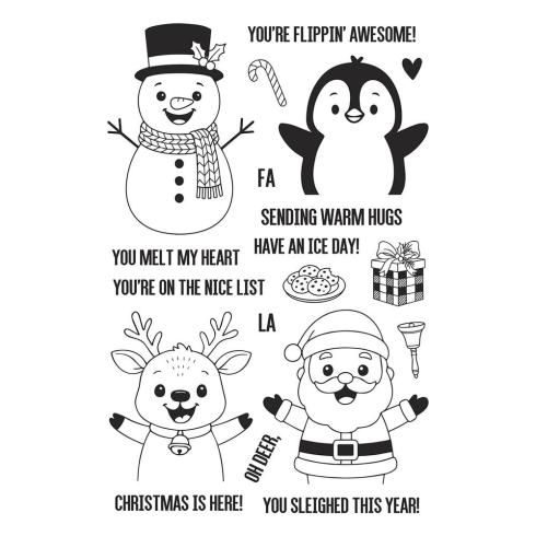 Spellbinders - Stempelset & Stanzschablone "Christmas Hugs" Clear Stamps & Dies by Simon Hurley