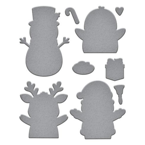 Spellbinders - Stempelset & Stanzschablone "Christmas Hugs" Clear Stamps & Dies by Simon Hurley