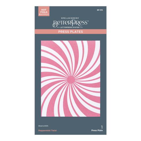 Spellbinders - Buchdrucktechnik "Peppermint Twist" BetterPress Plate