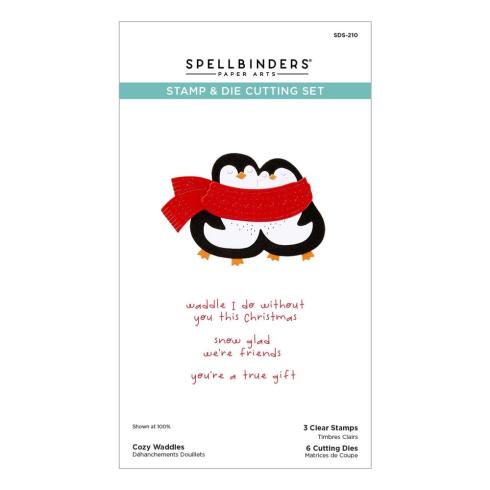 Spellbinders - Stempelset & Stanzschablone "Cozy Waddles" Clear Stamps & Dies