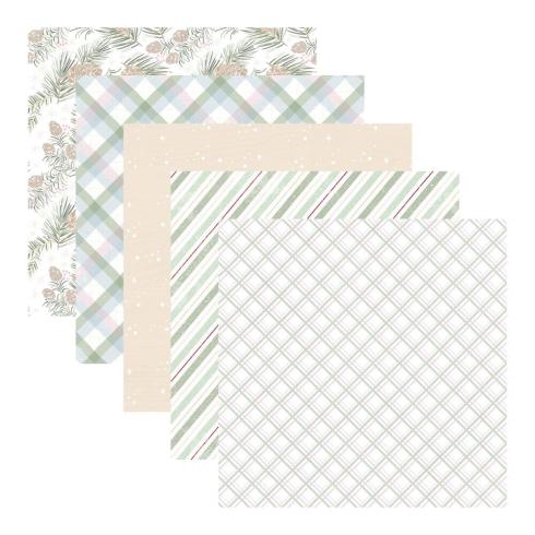 Spellbinders - Designpapier "Peppermint Twist" Paper Pack 12x12 Inch - 20 Bogen